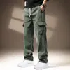 Pantalones de Trabajo de Alta Gama Lyocell Tencel Sensación Fresca para Hombre Verano Estilo Delgado Marca Trendy Americana Pierna Recta Holgada Pantalones Casuales Hombre