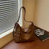 Bolsa de ombro feminina estilo retrô outonal, de alta qualidade, com grande capacidade, moderna, versátil e multifuncional, adequada para o trajeto diário e como bolsa transversal.