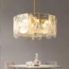 Poste de lâmpada de vidro de quarto americano quente e romântico lustre de teto de cristal de sala de estar pós-moderno lâmpada de sala de jantar simples criativa personalizada