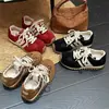 Zapatos otoñales de estilo alemán súper bonitos para mujer, nuevo estilo 2026, retro, suela gruesa, suela blanda, zapatos casuales, color block versátil, zapatillas deportivas