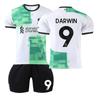 2324 Liverpool fora Branco 11 Salah 9 Nunez 10 maca 7 Dias uniforme de futebol terno atacado