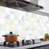 Papel tapiz de cocina a prueba de aceite, autoadhesivo y engrosado, impermeable, resistente al aceite y al calor, para protección de paredes, resistencia al fuego y cubrir imperfecciones