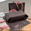 Bolsa Tote de Tecido Não Tecido Cor Café Latte, Bolsa Tote de Loja de Roupas, Logo Personalizado, Bolsa Tote Geral para Exposições Corporativas