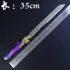 Delta Game Merchandise Cuchillo Estilo Estrella Oscura Arma de Metal Modelo de 22 cm Adorno Coleccionable Atrezzo sin Afilar