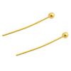 Acessórios para joias diy Agulha para joias Pino T de 9 pinos Pino T de latão banhado a ouro 18K retenção de cor material para joias feitas à mão atacado