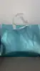 Bolsa plegable de tela no tejida con estampado a color de fábrica para oro y plata, película, bolsa láser, bolsa de regalo