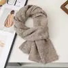 Bufanda de Punto de Color Sólido, Simple y Suave para Mujer en Invierno, Suave y Versátil, Resistente al Frío, Engrosada, Cálida y Protectora del Cuello