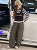 Conjunto para Niña 2026 Otoño Nuevo Estilo para Niños Mayores: Camisa Polo Rayada de Dos Piezas Falsas y Pantalones de Pierna Ancha, Ropa Infantil Zhili Huzhou