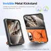 En stock: Funda de teléfono iPhone Duo con un soporte magnético giratorio de 360 grados, una funda protectora plegable para teléfonos Apple
