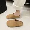 Zapatillas de casa estilo nuevo con puntera estilo Birkenstock, zapatos planos sin cordones estilo pezuña de cerdo 2026 para mujer, zapatos versátiles vintage para primavera y otoño