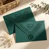 Papelão Espesso Renda Vazada Envelope de Luxo Gravado a Laser Vintage Saudação de Aniversário Convite Convite de Casamento