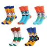 Calcetines hasta la pantorrilla de fabricante de suministro de Amazon Cross-Mirror Calcetines de Película y Animación Europeos y Americanos Tendencia de Moda Algodón Resbaladizo Fabricante Puro