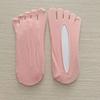 Calcetines de Cinco Dedos para Mujer en Primavera y Verano Malla Fina Transpirable Invisibles Tipo Calcetín Barco Boca Baja Calcetines de Dedos Separados Antideslizantes que No se Caen Calcetines Invisibles