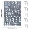 Pegatinas de Alfabeto Doradas y Plateadas de Alto Brillo de 0.5 Pulgadas Transfronterizas Pegatinas de Letras Metálicas Impermeables Creativas para Bricolaje