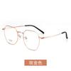 Montura para miopía de titanio puro ultraligera para hombre, anti luz azul, retro, lisa, femenina, poligonal, armazón de gafas Danyang al por mayor 1905