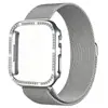 Adecuado para Apple iWatch 10m Lanis Funda para Reloj Incrustada de Diamantes S11/12 Correa de Reloj Metálica Ultra4