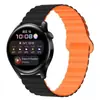 Adequado para Pulseira de Relógio de Silicone Huawei Gt43 20Mm/22Mm Samsung Watch Pulseira de Loop Magnética de Silicone