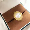 Pendientes Exquisitos de Huevo de Paloma de Gama Alta, Nuevo Conjunto de Perlas Naturales para Mujer, Anillo, Pendientes y Colgante de Alta Gama con Circonita Completa
