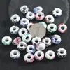 Jingdezhen Contas Aplicadas Acessórios para Joias DIY Contas Cerâmicas Azul e Branco com Furo Grande Acessórios para Pulseira de Roupa Contas de Porcelana Feitas à Mão