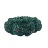 Bolso de Mano de Cristal Transfronterizo Nuevo Forma de Flor Incrustado de Diamantes Bolso de Noche Lujo Ligero Bolso de Mano de Diamantes para Mujeres