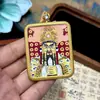 Gran Venta Tíbet Nepal Puro Pintado a Mano Thangka Dragón Cinco Señores Núcleo de Tarjeta 4*5