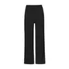Calça Athena Lulu de Modal com Barra Reta para Mulheres, Tecido Air Layer Lavado com Areia, Slimming Casual Esportiva para Pilates Yoga