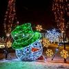 Venta Directa de Fábrica Luces LED de Modelado para Fiestas, Reno Navideño de Pegamento, Muñeco de Nieve, Conjunto de Adornos para Decoración de Plaza de Hotel y Centro Comercial