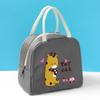 Nova Lancheira de Desenho Animado da Gena Bolsa Isolada Bolsa de Almoço de Tecido Oxford com Estampa de Animal de Arroz Bolsa Satchel para Lancheira