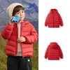 Balabala Roupas Infantis Jaqueta Leve de Penas para Meninos Outono e Inverno Jaqueta com Capuz para Meninas Jaqueta Familiar Impermeável e à Prova de Óleo