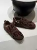 Couro Genuíno Estilo Vintage Bico Redondo Cadarço Sapatos de Treino Alemães Solado Macio Tênis de Corrida Confortáveis Sapatos Casuais Leves Sapatos Esportivos Sapatos Forrest Gump