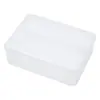 14.3*10.5*4.7cm Caja de Plástico Transparente Caja de Material Cuadrada Piezas de Caja Caja de Herramientas Accesorios Caja de Embalaje