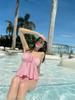 Traje de Baño Triángulo Dividido Estilo Colegiala Juvenil de Nuevo Estilo 2025 para Mujer Cubriendo Vientre y Look Adelgazante Traje de Baño Casual para Resort de Playa Aguas Termales
