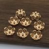 Accesorios para Joyería de Cobre Fundido DIY 15mm Tapas de Flor de Cobre Fundido Accesorios para Pasadores de Pelo con Borlas Estilo Retro Nacional Estilo Étnico