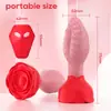 Tapón Anal de Columpio Rosa Control Remoto por App Silicona para Hombres y Mujeres, Auto-masaje Anal Producto para Adultos