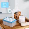 Caja de Jabón Caja de Espuma Estante Multifuncional para Jabón Montado en Pared Caja de Almacenamiento Doméstica con Drenaje Espumador para Frotar Manos sin Frotar
