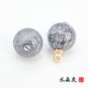 Hebilla de plato de jade sintético cheongsam traje Tang Hanfu botón Hebilla de botón de vidrio de loto estilo nacional traje antiguo traje étnico