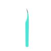 Pinzas para pestañas de acero inoxidable color injerto pestañas postizas clip de pluma dorada clip de delfín verde estuche de cuero cinco piezas Rizador de pestañas