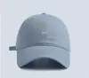 Gorra de Béisbol Bordada con Letra para Mujer Nuevo Estilo 2025 Ala Ancha Circunferencia de Cabeza Grande Gorra Roja con Visera Estilo Coreano Sombrero Adelgazante