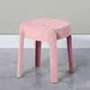 Taburete de Plástico Engrosado, Apilable, Taburete Alto de Molino de Viento, Silla Minimalista Moderna, Silla para Sala de Estar y Comedor, Taburete Redondo de Plástico, Resistente
