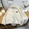 Traje con Cuello Alto para Niños y Niñas, Chaqueta de Terciopelo Doble Cara para Otoño e Invierno, Pantalones Cálidos Suaves y Cerosos para Niñas, Suéter de Lana con Cremallera para Bebé