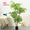 Plantas Verdes Simuladas Bambu Nandina Ecológico Pe Móveis para Casa Plantas Nandina em Vasos Paisagismo Plantas Simuladas Árvores Artificiais
