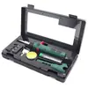 Set de Soldador a Gas Multifuncional Encendido Automático Soldador a Gas Portátil Soldador para Pirografía Pistola de Aire Caliente para Pelo de Cerdo