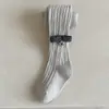2026 Mallas para Niñas Pantalones de Capa Base para Niños Primavera y Otoño Versátiles Tejido de Punto de Raya Vertical Calcetines de Capa Base de Algodón Mallas para Niños