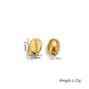Estilo Europeo Acero Inoxidable Chapado en Oro Cuentas Espaciadoras Ovaladas Cuentas Texturizadas con Forma de Grano de Café para Pulseras Collares DIY Cuentas