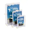 Suporte para Display de Lista de Preços Promocional A4 Acrílico Dupla Face Mesa Loja de Chá de Leite Display de Mesa Cartão de Display A5