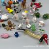 Adornos y Artesanías de Vidrio de Zibo, Miniaturas Populares de Animalitos de Vidrio, Perros Lindos, Decoraciones Creativas de Escritorio