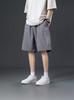 Pantalones cortos de seda de hielo para niños, de verano, finos, negros, deportivos, holgados, de secado rápido, para playa y baloncesto.