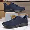 Tênis para Caminhada Personalizados para Homens de Meia-Idade e Idosos, Malha Fly-Woven Respirável, Sola Macia, Tênis Esportivos Casuais Antiderrapantes, Venda por Atacado de Tênis para Pai