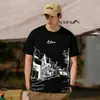 Comercio Exterior Transfronterizo Camiseta de Seda de Hielo para Hombre Manga Corta Estilo Nuevo 2026 Holgada Estampada Marca de Moda Top de Media Manga Camiseta