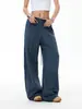 Pantalones deportivos casuales de diseño deconstruido estilo americano para hombres y mujeres, nuevos pantalones retro holgados de pierna ancha de moda de verano